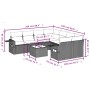 9-teiliges Gartensofa-Set mit beigen synthetischen Rattankissen von , Gartensets - Ref: Foro24-3219958, Preis: 542,75 €, Raba...