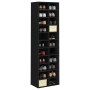 Black plywood shoe cabinet 54x34x183 cm by vidaXL, Shoe racks and shoe organizers - Ref: Foro24-800370, Price: 175,95 €, Disc...