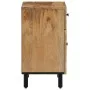 Nachttisch aus massivem Mangoholz, 50 x 33 x 60 cm von , Nachttische - Ref: Foro24-356899, Preis: 77,39 €, Rabatt: %