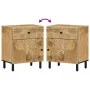 Nachttisch aus massivem Mangoholz, 50 x 33 x 60 cm von , Nachttische - Ref: Foro24-356899, Preis: 77,39 €, Rabatt: %