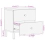 Bedside tables 2 pcs solid mango wood 40x33x46 cm by , Nightstands - Ref: Foro24-356890, Price: 122,52 €, Discount: %