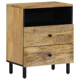 Nachttisch aus massivem Mangoholz, 50 x 33 x 60 cm von , Nachttische - Ref: Foro24-356901, Preis: 83,80 €, Rabatt: %