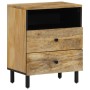 Mesita de noche madera maciza de mango 50x33x60 cm de , Mesitas de noche - Ref: Foro24-356901, Precio: 84,81 €, Descuento: %