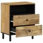 Nachttisch aus massivem Mangoholz, 50 x 33 x 60 cm von , Nachttische - Ref: Foro24-356901, Preis: 83,80 €, Rabatt: %