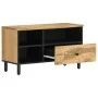 Solid mango wood TV cabinet 80x33x46 cm by , TV Furniture - Ref: Foro24-356908, Price: 60,25 €, Discount: %