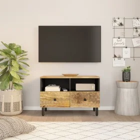 Solid mango wood TV cabinet 70x33x46 cm by , TV Furniture - Ref: Foro24-356892, Price: 67,81 €, Discount: %
