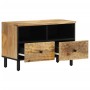 TV-Schrank aus massivem Mangoholz, 70 x 33 x 46 cm von , TV-Möbel - Ref: Foro24-356892, Preis: 68,46 €, Rabatt: %