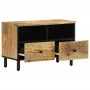 TV-Schrank aus massivem Mangoholz, 70 x 33 x 46 cm von , TV-Möbel - Ref: Foro24-356892, Preis: 67,81 €, Rabatt: %