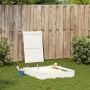 Sandbox with lid solid white pine wood 111x111x19.5 cm by , sandboxes - Ref: Foro24-832607, Price: 99,00 €, Discount: %