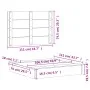 Sandbox with lid solid white pine wood 111x111x19.5 cm by , sandboxes - Ref: Foro24-832607, Price: 99,00 €, Discount: %