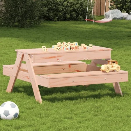 Douglas solid wood children's picnic table with sandbox by , Garden tables - Ref: Foro24-832595, Price: 117,25 €, Discount: %
