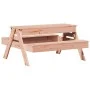 Douglas solid wood children's picnic table with sandbox by , Garden tables - Ref: Foro24-832595, Price: 117,25 €, Discount: %