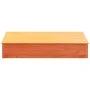 Sandbox with lid solid brown pine wood 111x111x19.5 cm by , sandboxes - Ref: Foro24-844658, Price: 81,43 €, Discount: %