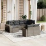 10-piece garden sofa set with gray synthetic rattan cushions by , Modular outdoor sofas - Ref: Foro24-3261290, Price: 574,46 ...