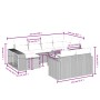 11-teiliges Gartensofa-Set mit beigen synthetischen Rattankissen von , Modulare Sofas für den Außenbereich - Ref: Foro24-3261...