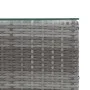 Set of 3 side tables with glass surface and synthetic gray rattan. by vidaXL, Side tables - Ref: Foro24-46985, Price: 113,99 ...