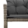 L-förmiges Gartensofa mit Tisch und grauen PE-Rattankissen von , Outdoor-Sofas - Ref: Foro24-365582, Preis: 221,71 €, Rabatt: %