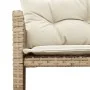 L-förmiges Gartensofa mit beigem PE-Rattantisch und Kissen von , Outdoor-Sofas - Ref: Foro24-365575, Preis: 246,09 €, Rabatt: %