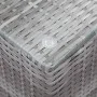 Set of 3 side tables with glass surface and synthetic gray rattan. by vidaXL, Side tables - Ref: Foro24-46985, Price: 113,99 ...