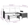 L-förmiges Gartensofa mit beigem PE-Rattantisch und Kissen von , Outdoor-Sofas - Ref: Foro24-365575, Preis: 246,09 €, Rabatt: %