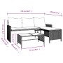 L-förmiges Gartensofa mit beigem PE-Rattantisch und Kissen von , Outdoor-Sofas - Ref: Foro24-365575, Preis: 240,63 €, Rabatt: %