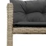 L-shaped garden sofa with table and light gray PE rattan cushions by , Outdoor sofas - Ref: Foro24-365577, Price: 251,28 €, D...