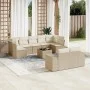 Juego de sofás jardín con cojines beige 10 pzas ratán sintético de , Conjuntos de jardín - Ref: Foro24-3255365, Precio: 725,6...