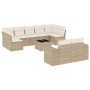 Garden sofa set with beige cushions 10 pieces synthetic rattan by , Garden sets - Ref: Foro24-3255365, Price: 740,98 €, Disco...