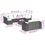 Garden sofa set with beige cushions 10 pieces synthetic rattan by , Garden sets - Ref: Foro24-3255365, Price: 740,98 €, Disco...
