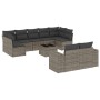 10-piece garden sofa set with gray synthetic rattan cushions by , Garden sets - Ref: Foro24-3255367, Price: 627,02 €, Discoun...