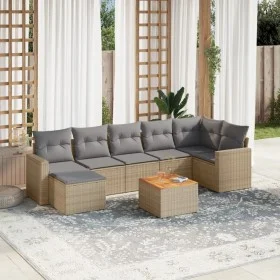 Garden sofa set with beige cushions 8 pcs PE rattan by , Modular outdoor sofas - Ref: Foro24-3224232, Price: 472,96 €, Discou...