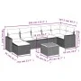 Gartensofa-Set mit beigen Kissen 8 Stück PE-Rattan von , Modulare Sofas für den Außenbereich - Ref: Foro24-3224232, Preis: 47...