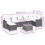 Gartensofa-Set mit beigen Kissen 8 Stück PE-Rattan von , Modulare Sofas für den Außenbereich - Ref: Foro24-3224232, Preis: 47...