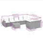 Gartensofa-Set mit beigen Kissen, 10-teilig, synthetisches Rattan von , Gartensets - Ref: Foro24-3257493, Preis: 732,04 €, Ra...