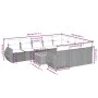 11-piece garden sofa set with beige synthetic rattan cushions by , Garden sets - Ref: Foro24-3257514, Price: 790,34 €, Discou...