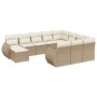 11-piece garden sofa set with beige synthetic rattan cushions by , Garden sets - Ref: Foro24-3257521, Price: 763,26 €, Discou...