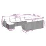 11-teiliges Gartensofa-Set mit beigen synthetischen Rattankissen von , Gartensets - Ref: Foro24-3257521, Preis: 790,34 €, Rab...