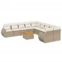 11-piece garden sofa set with beige synthetic rattan cushions by , Garden sets - Ref: Foro24-3257528, Price: 790,34 €, Discou...