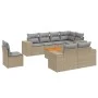 9-piece garden sofa set with beige synthetic rattan cushions by , Garden sets - Ref: Foro24-3257872, Price: 669,21 €, Discoun...