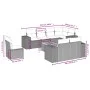 9-teiliges Gartensofa-Set mit beigen synthetischen Rattankissen von , Gartensets - Ref: Foro24-3257872, Preis: 668,90 €, Raba...