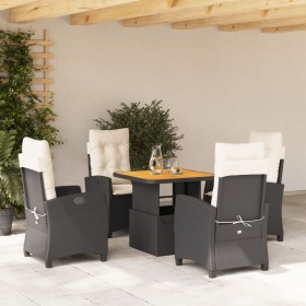 5-piece garden furniture set with black synthetic rattan cushions by , Garden sets - Ref: Foro24-3277374, Price: 529,47 €, Di...
