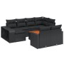 11-teiliges Gartensofa-Set und schwarze synthetische Rattankissen von , Gartensets - Ref: Foro24-3228915, Preis: 597,21 €, Ra...