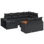 Set de sofás de jardín 11 pzas y cojines ratán sintético negro de , Conjuntos de jardín - Ref: Foro24-3228915, Precio: 610,19...