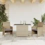 Garden chairs and table 3 pieces synthetic rattan beige cushion by , Garden sets - Ref: Foro24-365121, Price: 185,25 €, Disco...