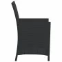 Table and chairs with cushions 3 pieces black synthetic rattan by , Garden sets - Ref: Foro24-365116, Price: 189,99 €, Discou...
