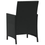 Tisch und Stühle mit Kissen, 3 Stück, schwarzes synthetisches Rattan von , Gartensets - Ref: Foro24-365116, Preis: 186,44 €, ...