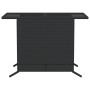 Tisch und Stühle mit Kissen, 3 Stück, schwarzes synthetisches Rattan von , Gartensets - Ref: Foro24-365116, Preis: 186,44 €, ...