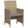 Garden chairs and table 3 pieces synthetic rattan beige cushion by , Garden sets - Ref: Foro24-365121, Price: 185,25 €, Disco...