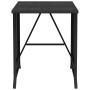Table and chairs with cushions 3 pieces black synthetic rattan by , Garden sets - Ref: Foro24-365116, Price: 186,44 €, Discou...