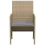 Garden chairs and table 3 pieces synthetic rattan beige cushion by , Garden sets - Ref: Foro24-365121, Price: 185,25 €, Disco...